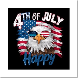 4th of July - American Eagle T-Shirt Posters and Art